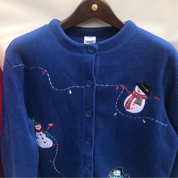 2 Sweaters  Kim Rogers Premier International Christmas Sweater Size Large - Picture 10 of 10